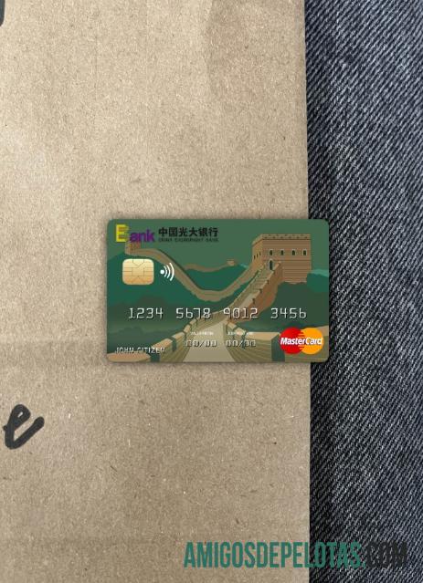 China Everbright Bank Mastercard Photolook Frente modelo